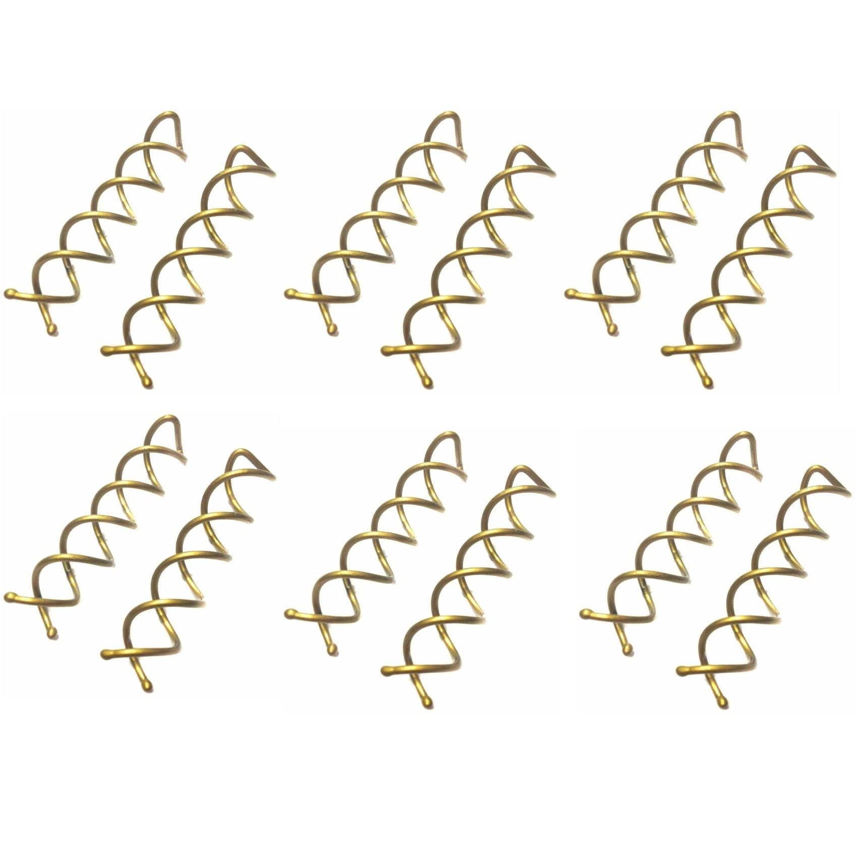 12 piece Hair Twist Spiral Pins in 60 and 75 mm lengths